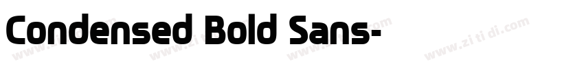 Condensed Bold Sans字体转换 Condensed Bold Sans字体转换